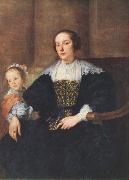 DYCK, Sir Anthony Van The Wife and Daughter of Colyn de Nole fg Germany oil painting artist
